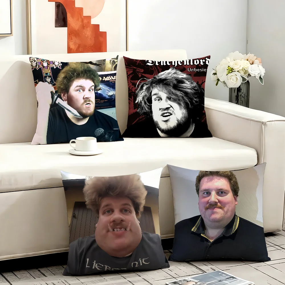 Funny D-Drachenlord Meme cushion cover Anti-dustmite Sofa Cushion Decorative Office Cover Lounge Area Indoor & Outdoor Use