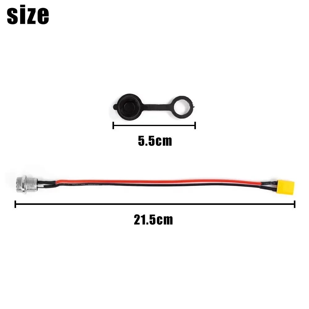 XT60 XT30 3-Pin Ladeanschluss GX16 für VSETT 8/8+/9/9+/10+/11+ für ZERO 8 9 10 8X 10X 11X für Speedual E-Scooter Steckdosen-Stecker-Teil – Detail 13