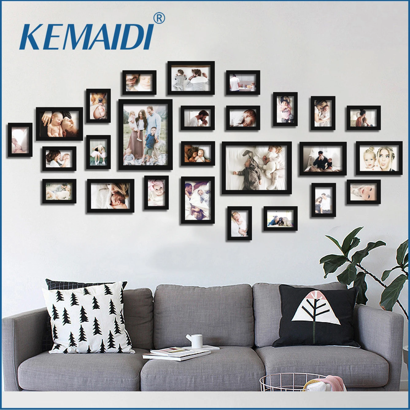 KEMAIDI Black Certificates Photos Frame A4 Plastic Picture Poster Frame Classics Home Decor Photo Frame Commercial 5