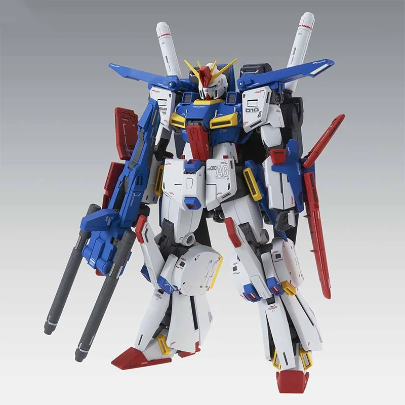 Bandai Original BOX MG 1/100 MOBILE SUIT MSZ-010 GUNDAM ZZ Ver.Ka  Action Anime Robot model kit Assembly toy gift for kids