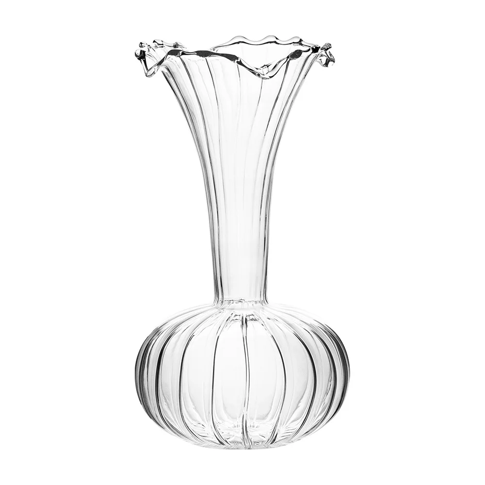 Vasi di vetro trasparente nordico Set di composizioni floreali a righe Creative mobili idroponici carini decorazione da tavolo decorazioni per la