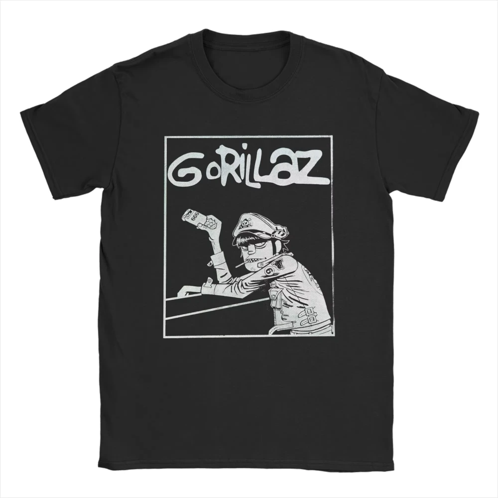 

Футболка с принтом музыкальной группы Gorillazs в стиле панк-рок, летние футболки для отдыха, мужские и женские хлопковые дышащие футболки, топы с короткими рукавами