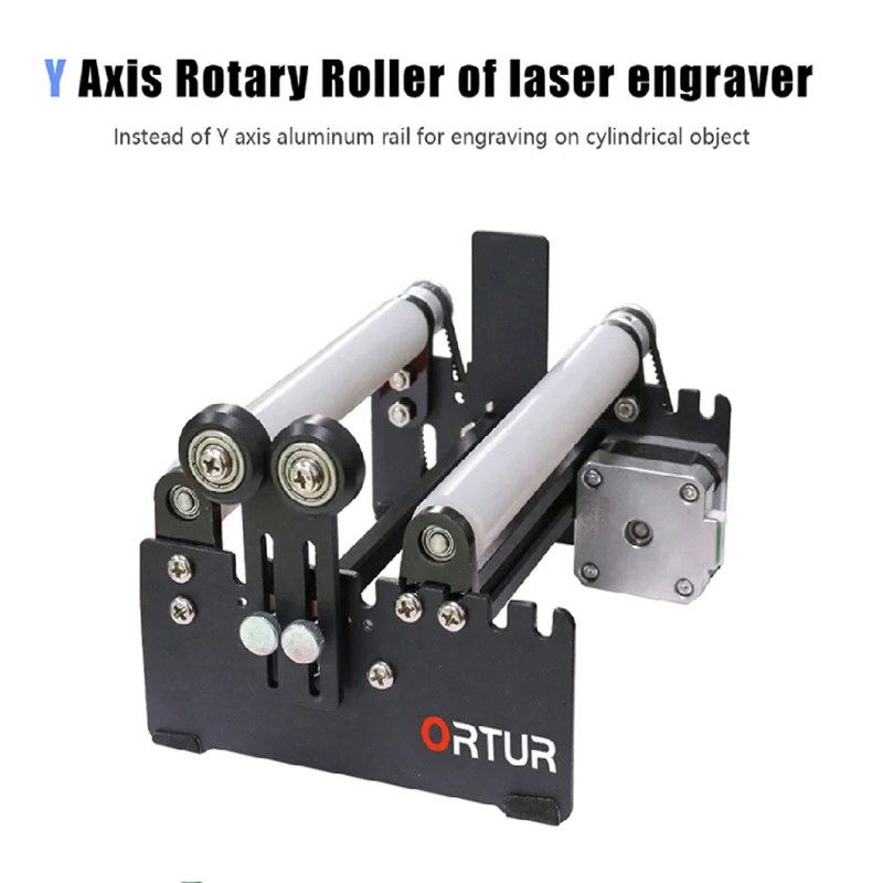 Imagem -05 - Rolo Rotativo Ortur-y-axis com Suporte Destacável Gravador a Laser Ferramentas de Corte para Cilindros de Gravação Cerâmica Vidro Metal