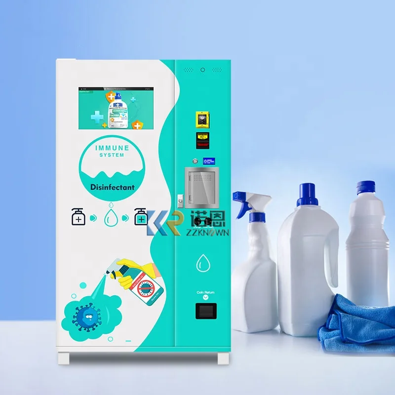 24 Hours Service Touch Screen Custom Combo Vending Machines Automatic Laundry Liquid Detergent Vending Machine for Sale