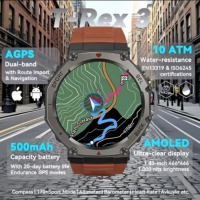 T-Rex 3 Original Military GPS Swim Smart Watch Men For Xiaomi 10ATM IP69K Waterproof Bracelet 170 Sports Built-in GPS Smartwatch