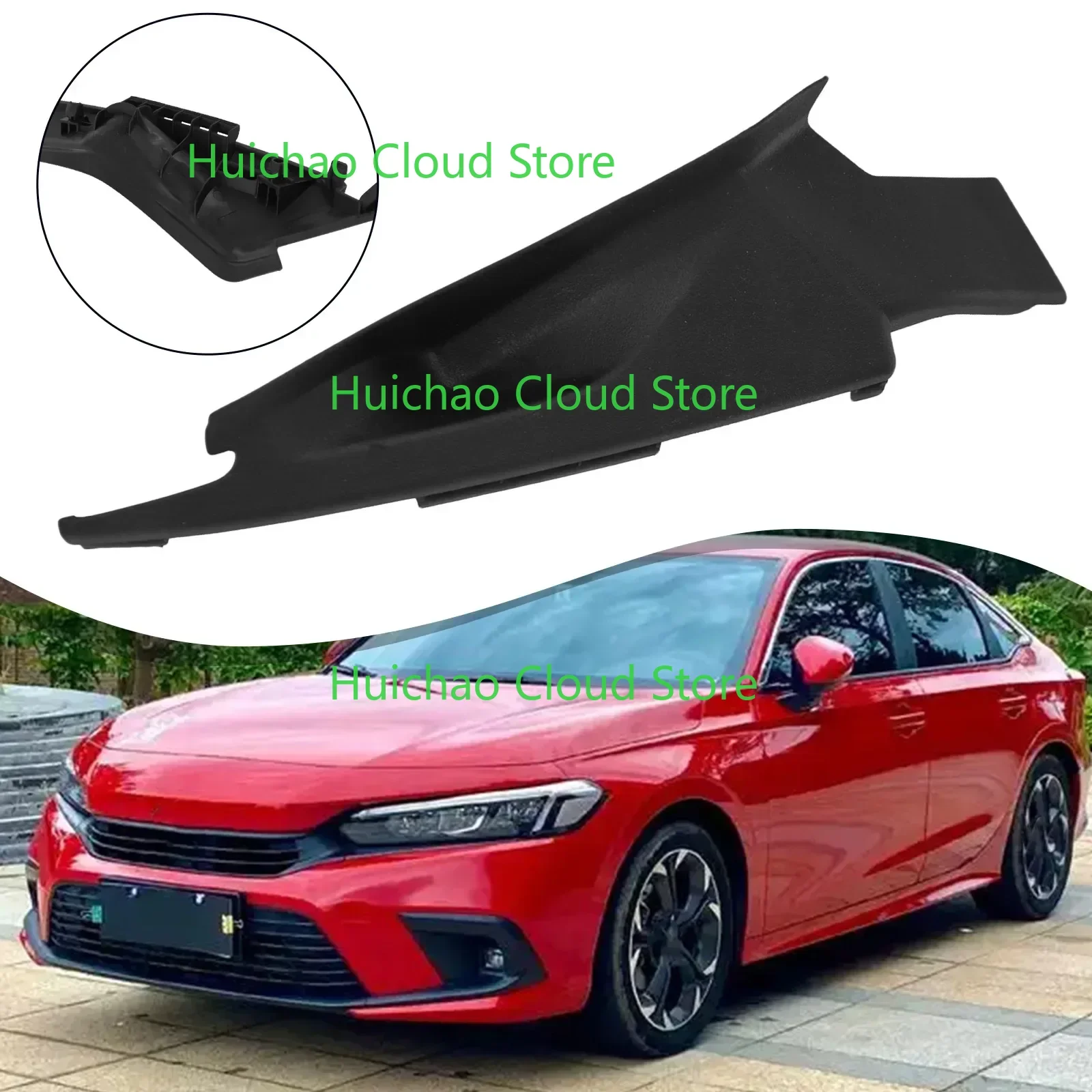 Front Right Passenger Side Cowl Hinge Cover Panel OEM 73155-T20-A01 73155T20A01 Fit For Honda Civic 2022-2024