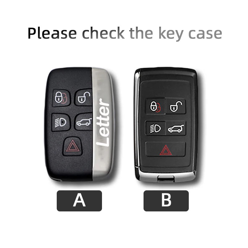 Car Key Case For 2025 Land Rover Range Rover Sport Evoque Freelander Keyless Suede Leather Cover Shell Keychain Car Accessories