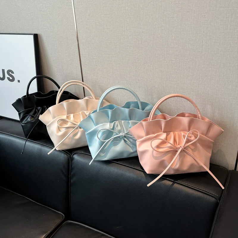 Skirt-edge Handbag Personality Trendy One-shoulder Crossbody Bag Niche Design High-end One-shoulder Underarm Women