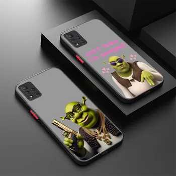 Anime Funny Movie Shrek Phone Case For Xiaomi Redmi Note 13 12 12S 11 11S 11T 10 10S 9 9S 9T 8 7 Pro Plus Max Matte Cover Cqoues