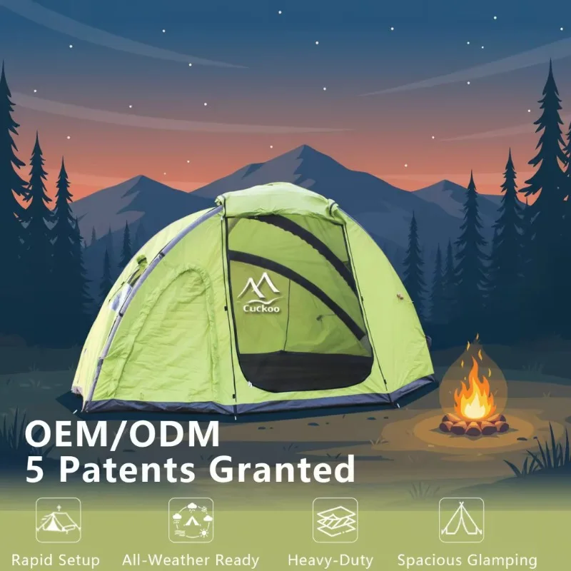 Mini Tent Strong Inflatable Frame Instant Anti-Mosquito Outdoor Camping One-Room Fishing Tent 2-3 Person Waterproof