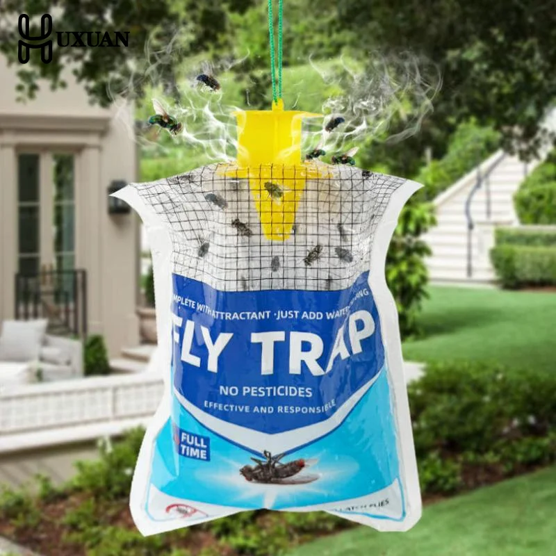 Outdoor Hanging Fly Trap 1Pcs Non-Toxic Disposable Fly and Mosquito Catcher