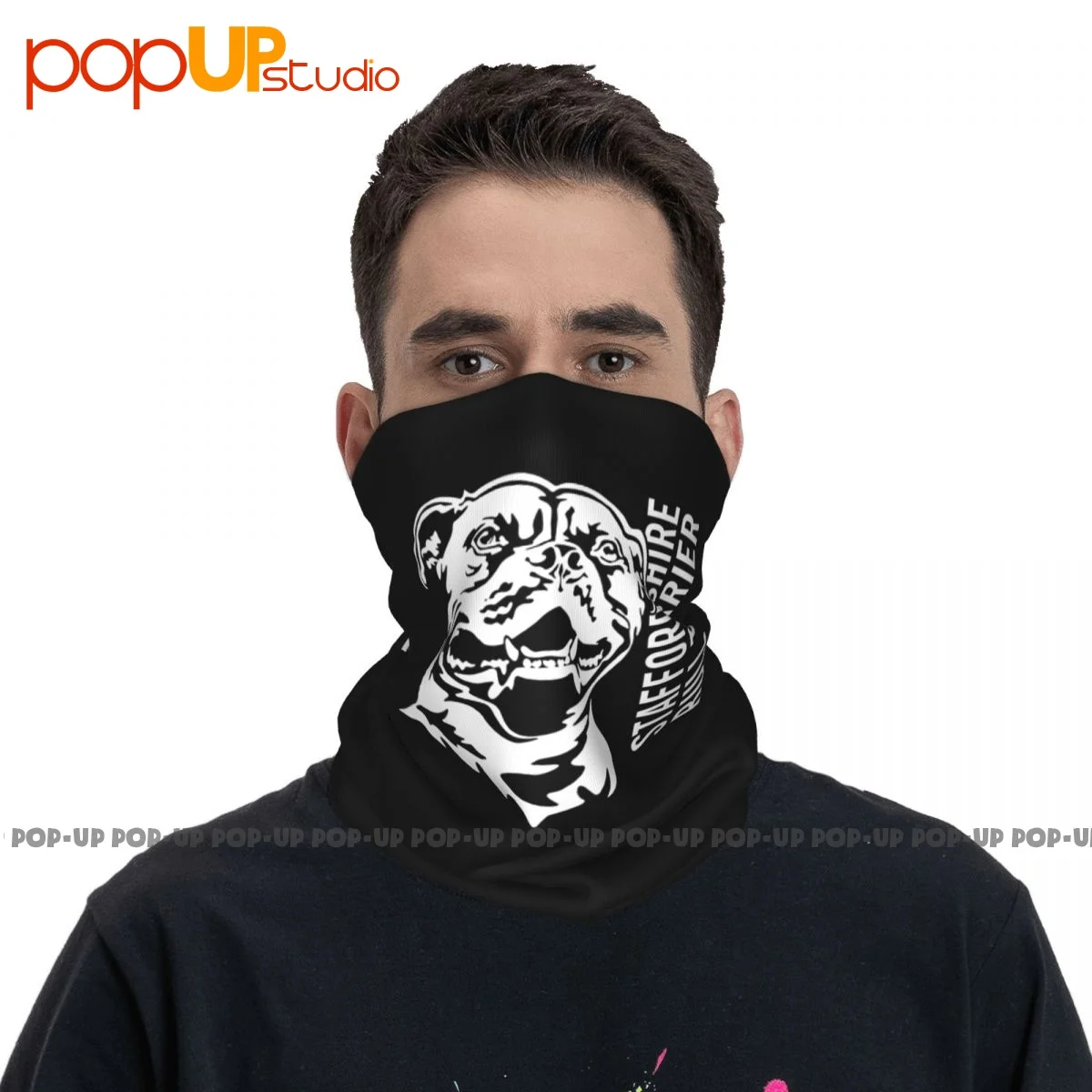 Staffordshire Bull Terrier Staffy Neck Gaiter Bandana Scarf Face Mask