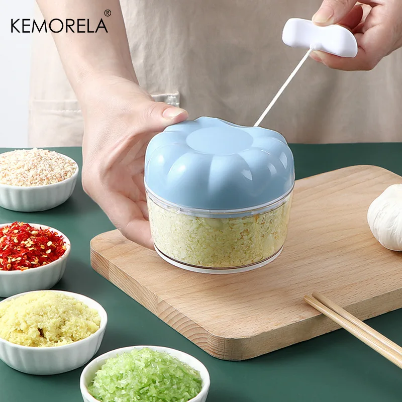 Mini Food Mixers Multi-function Garlic Grinding Chopper Food Vegetables Cutter Meat Grinders Home Kitchen Manual Garlic Press