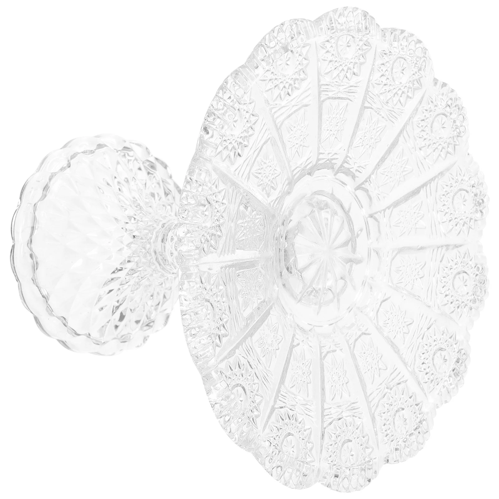 

Footed Candy Plate Fruit Tray Glass Dessert Dish Snack Holder Appetizer Serving Display Food Stand Appetizer Serving Tray