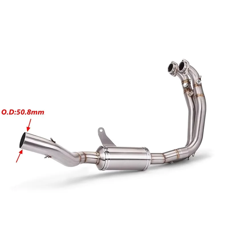 

STLF Short Motorcycle Exhaust Muffler System Front Link Pipe for Motorcycle Rs660 Rs 660 Tuono 660 2021 2022 2023