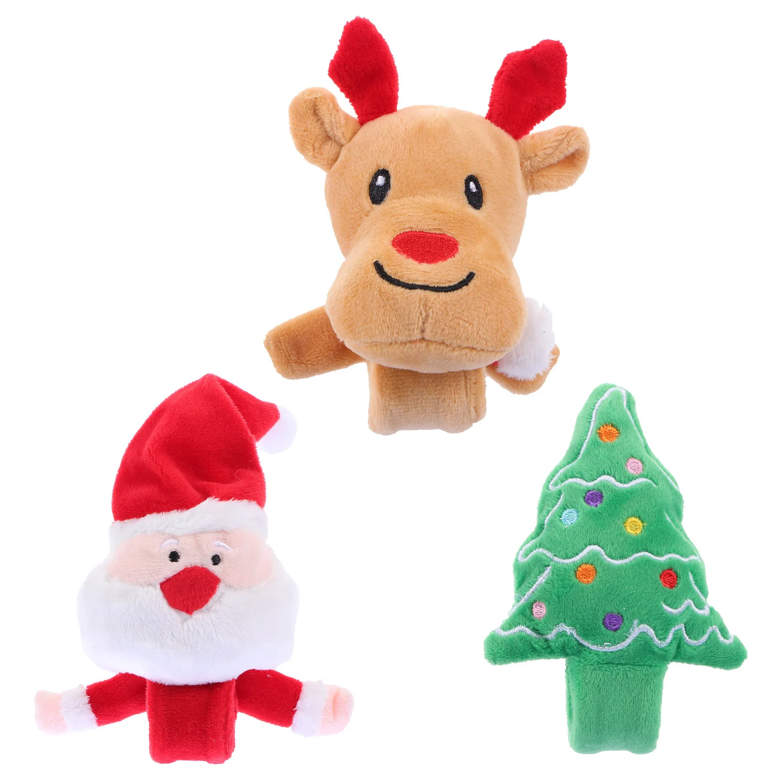 3 pezzi braccialetti natalizi braccialetti schiaffo per bambini clap cerchio decorazione da polso festa di Natale divertente braccialetti applausi natalizi giocattolo schiaffo per bambini