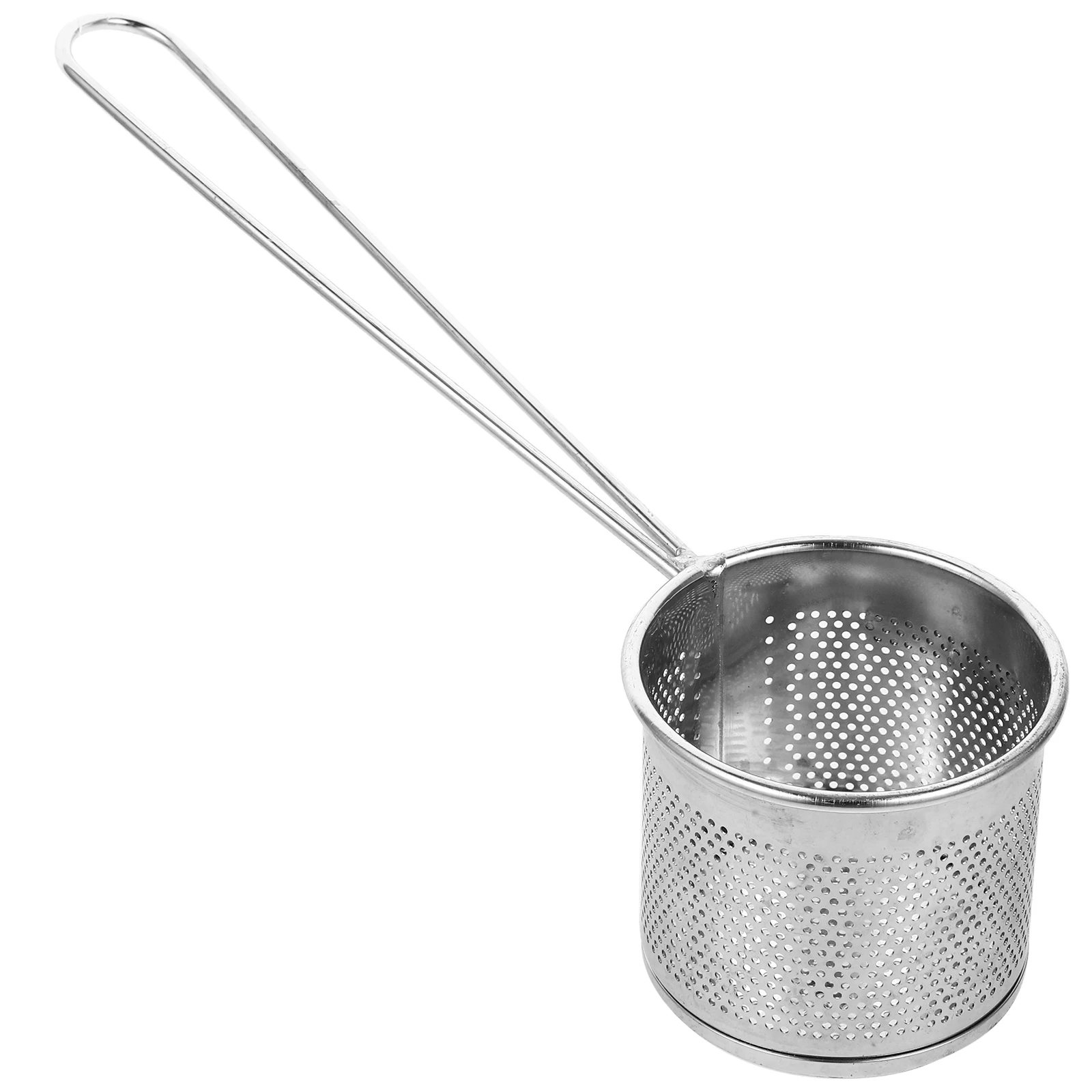 

Stainless Steel Hot Pot Colander 7CM Extended Handle Pasta Strainer Reusable Mesh Spoon Large Capacity Kitchen Noodle Basket