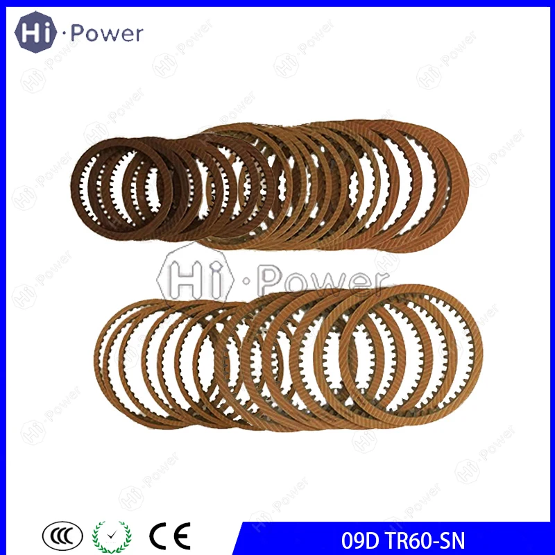 TR60-SN Friction Plate 09D Auto Transmission Clutch Plate 29pcs For AUDI VOLKSWAGEN Car Accessories Gearbox Disc Kit TR60SN