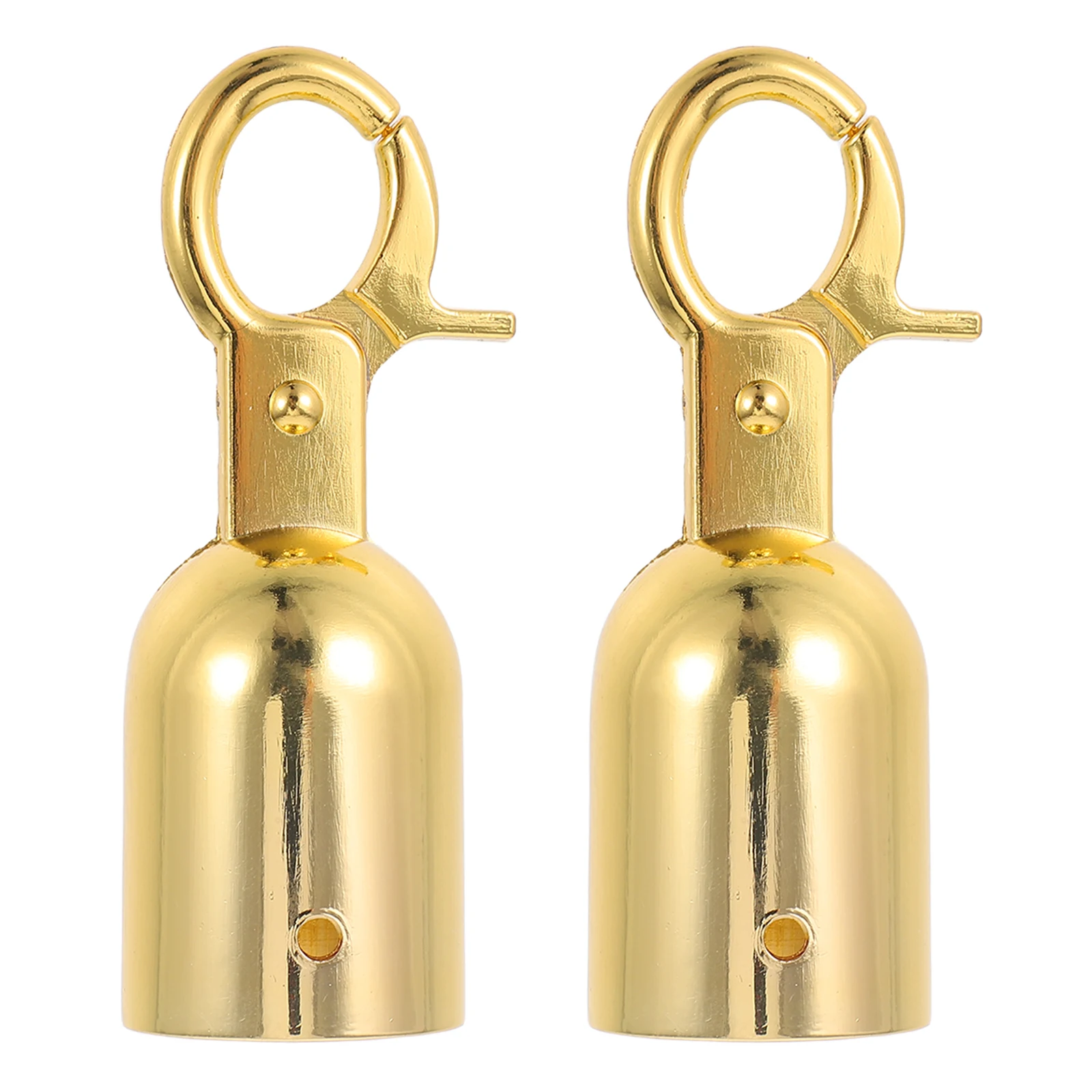 

2pcs Rope End Stopper Durable Zinc Alloy Ideal for Stanchion Ropes Velvet Barrier Fittings Easy Installation Save Time Effort
