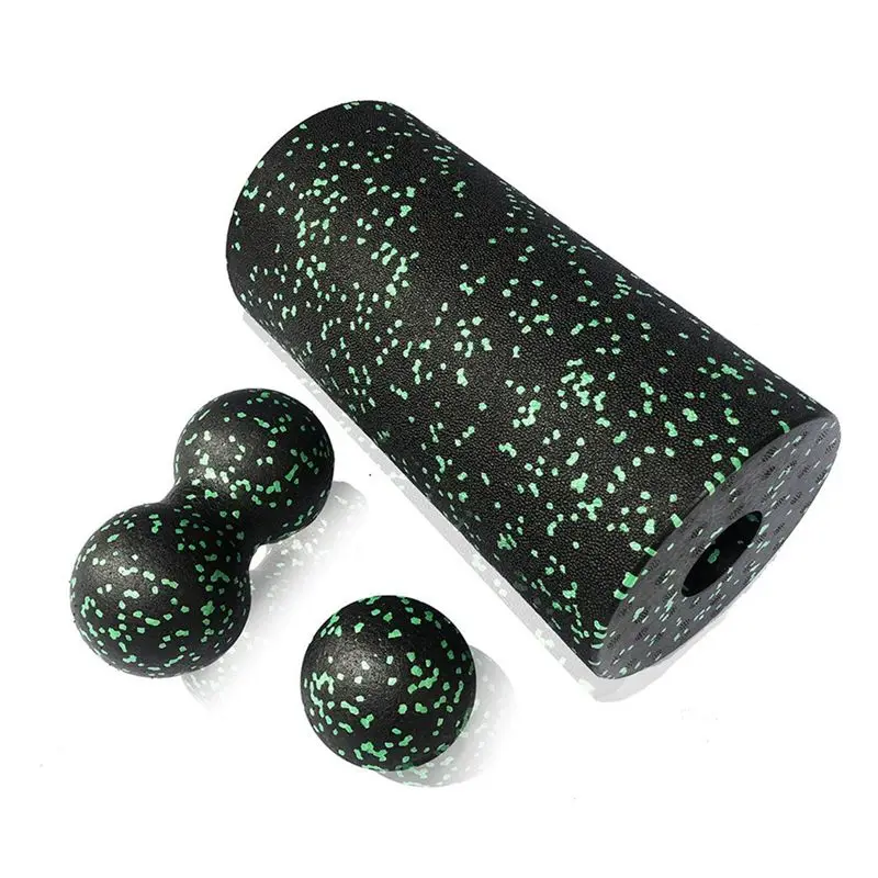 3PCS Yoga Roller Massage Peanut Ball Set EPP Fitness Foam Column For Back Pain Deep Tissue Stretching Muscle Relax-A00E