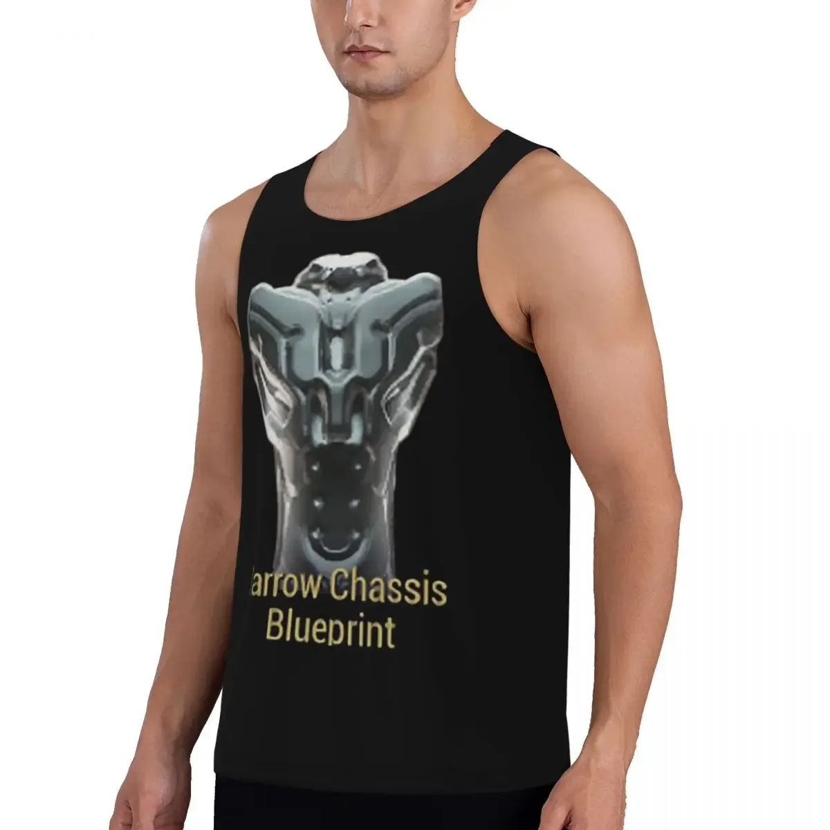 Quick Dry Harrow Chassis Blueprint Warframe Tennoc Gym Tank Muscle Sleeveless Shirt Bodybuilding Breathable Vest