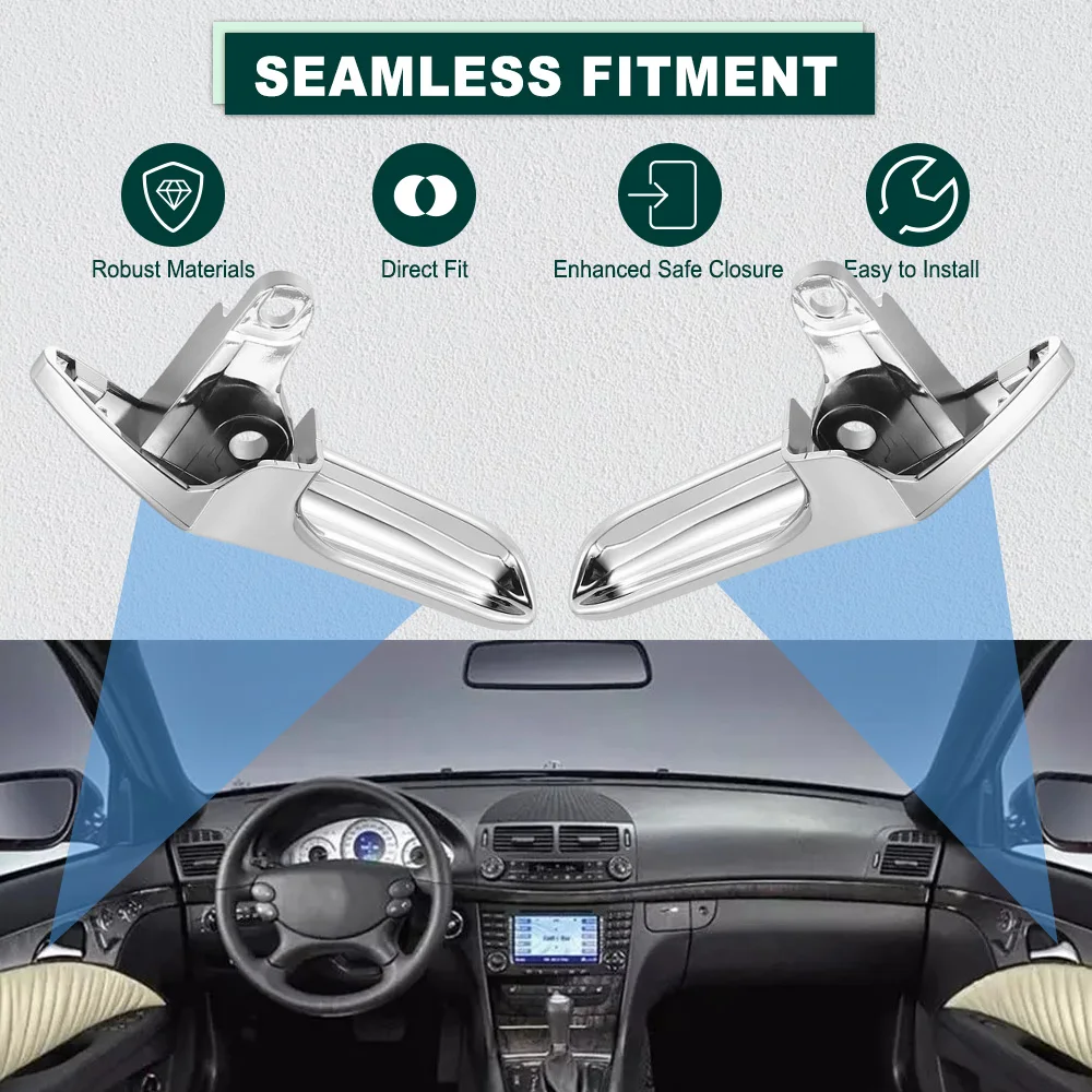 

2 шт. внутренняя дверная ручка передняя/задняя левая и правая хромированная для Mercedes Benz E CLS Class W211 W219 E320 E500 E63 AMG 2117660124