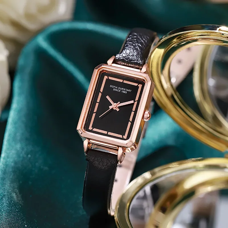 Reloj de cuarzo cuadrado para mujer, temperamento Simple, moda nueva