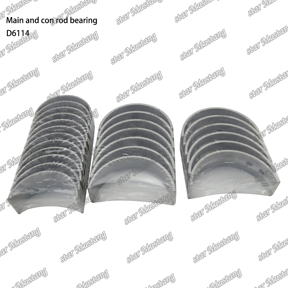 D6114 Main Bearing and Connecting Rod Bearing Suitable For Shang chai Engine Parts