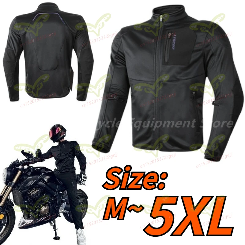 

Motorcycle Jacket Men's Riding Suit Waterproof Strap Soft Armor Jacket Motorcycle Outdoor Riding Equipment All Season Version