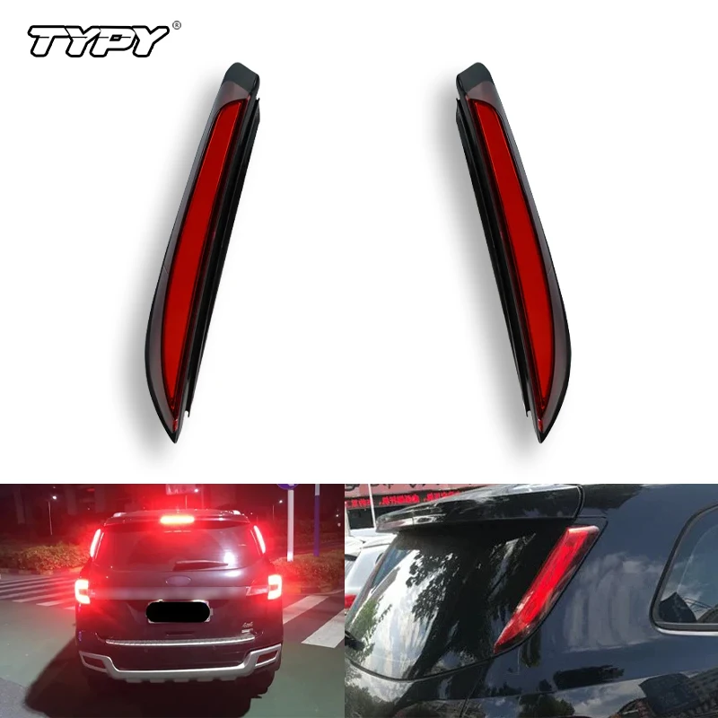 

TYPY Car Flashing 1 Pair Car LED Tail Light Rear Bumper Light LED Brake Light Lamp For Ford Everest 2016 2017 2018