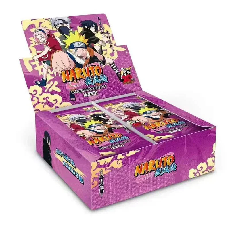 New KAYOU Genuine Naruto Cards Box Anime Figure Card Booster Pack Sasuke Collection Flash Card Toy Birthday Christmas Gift
