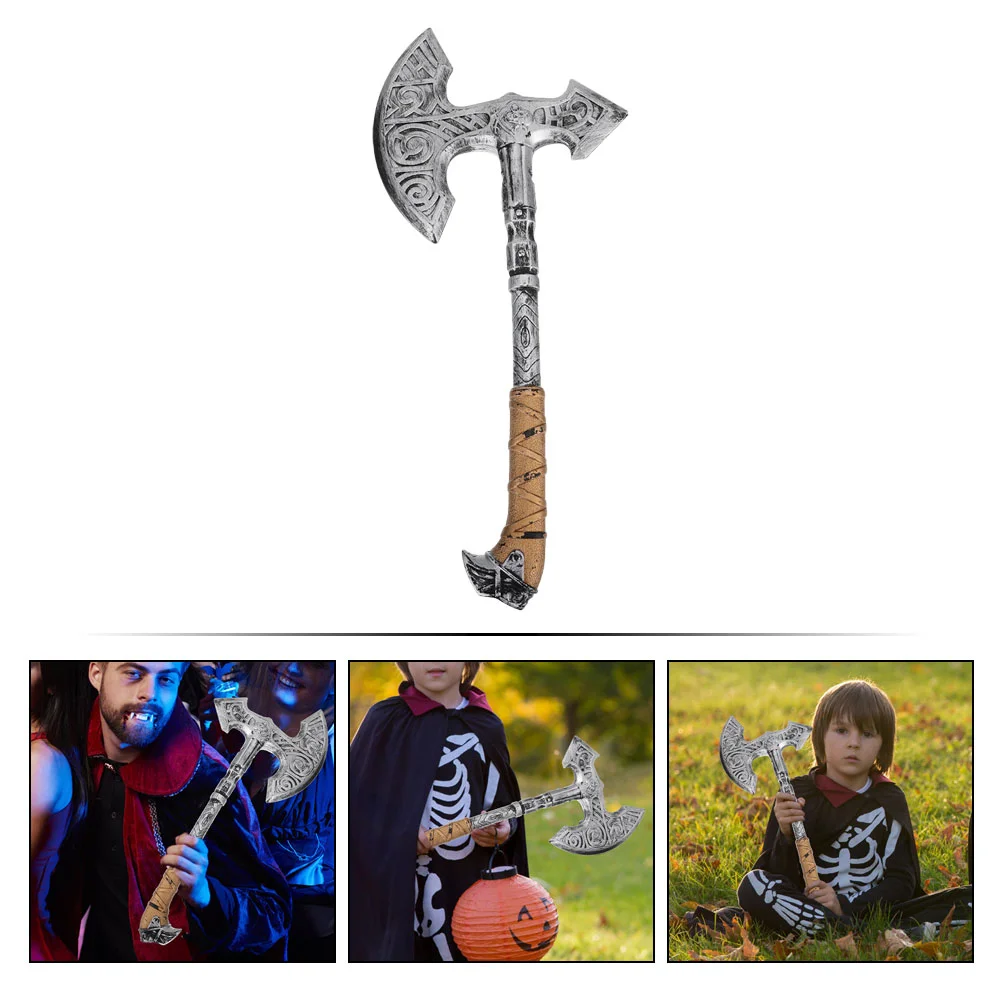 Make Up Ax Halloween Axe Fake Axes Props Costume Plastic Prank Decoration Cosplay