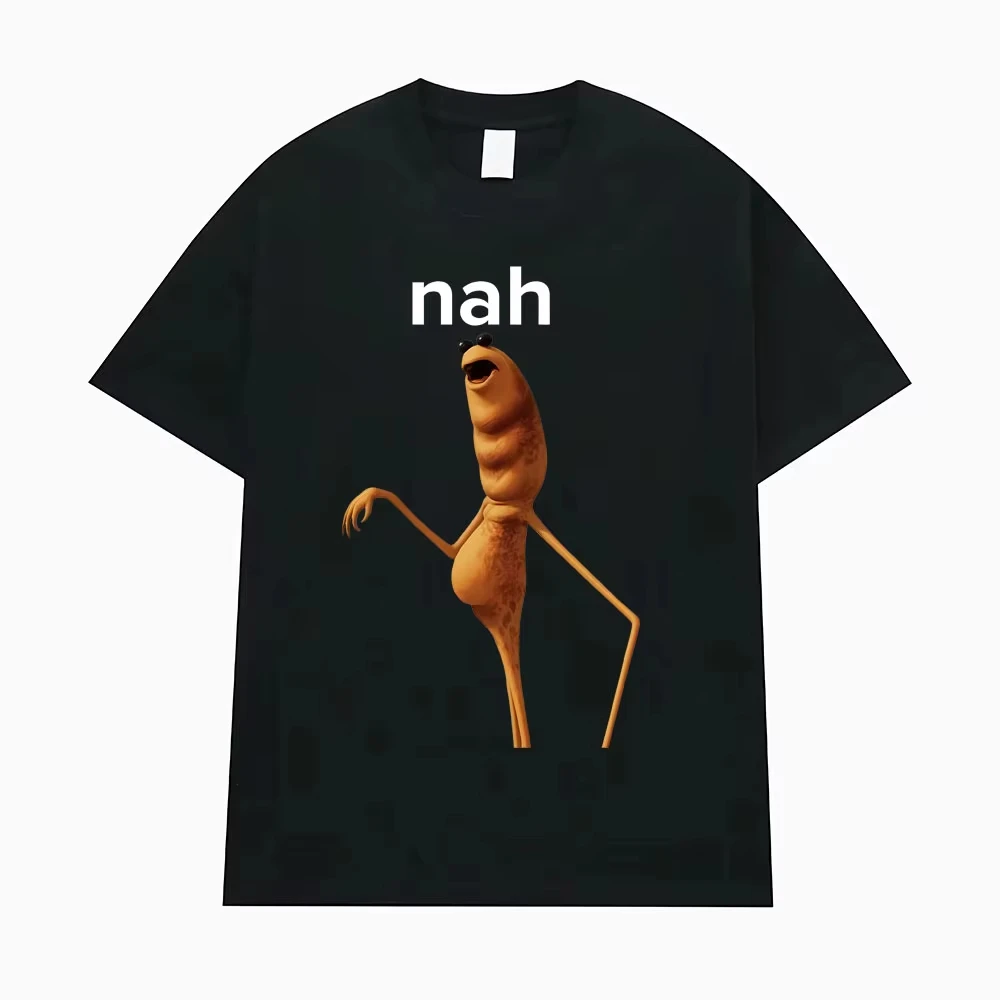 

Hot Sale Marcus The Worm Funny Meme Printed T-Shirts Men's Clothing 100% Cotton Oversized T Shirts Humor Harajuku Fashion Tshirt