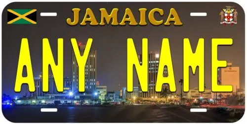 Personalized Jamaica Night Novelty Car Tag License Plate Aluminum