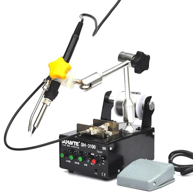 220V Soldering Machine foot pedal automatic soldering soldering gun soldering iron, automatic soldering robot