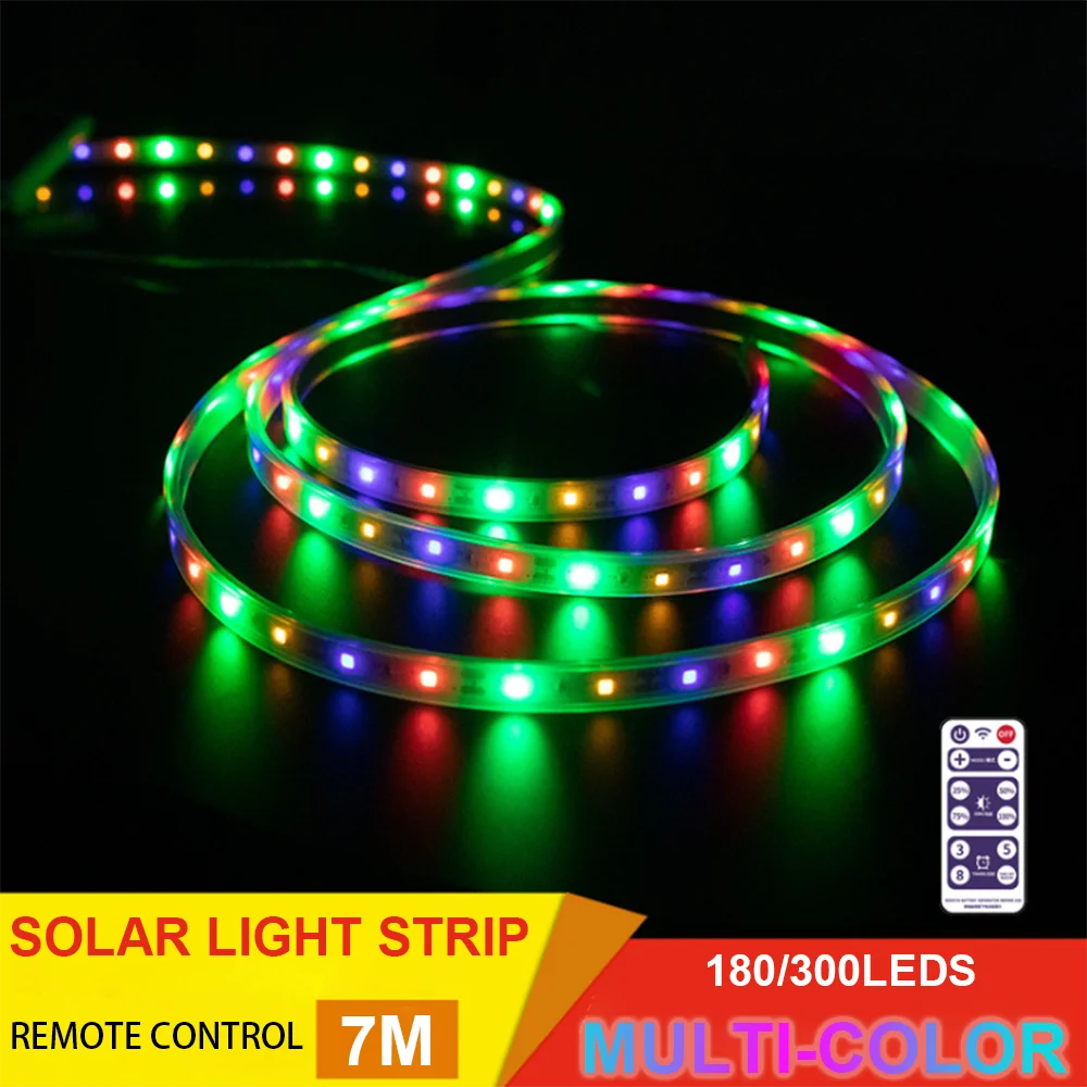 

LED Strip Light RGB Solar LED High Brightness Flex Line Strip Light 15M 10M 5M Waterproof IP67 Room Indoor & Outdoor Decoration