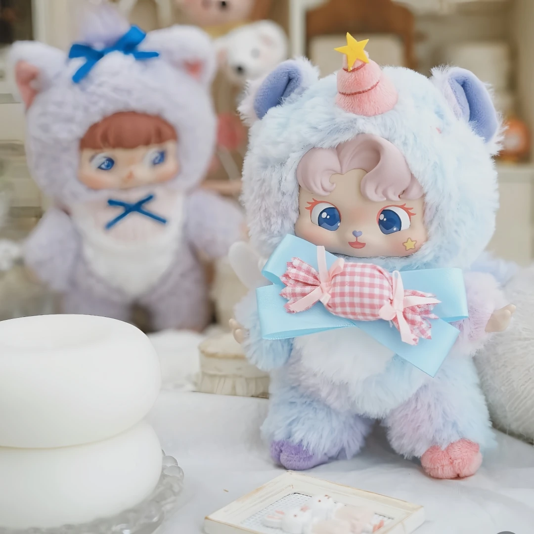 Genuine Puffynose Friends Series Vinyl Plush Blind Box Cute Bag Pendant Doll Collectibles Mystery Box Trends Toys Kids Gift