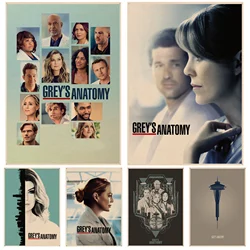 Classic TV Show Greys Anatomy Good Quality Prints And Posters For Living Room Bar Decoration Aesthetic Art Wall Painting