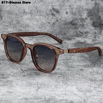 Neue Ankunft Männer Vintage Holzrahmen Sonnenbrille Klassische Marke Sonnenbrille Beschichtung Objektiv Fahren Brillen für Männer/frauen