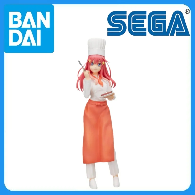 In Stock Genuine SEGA Gotoubun No Hanayome ∬ Nakano Itsuki SPM Figure Cook Ver Kawaii Anime Figure Garage Kit Anime Cartoon