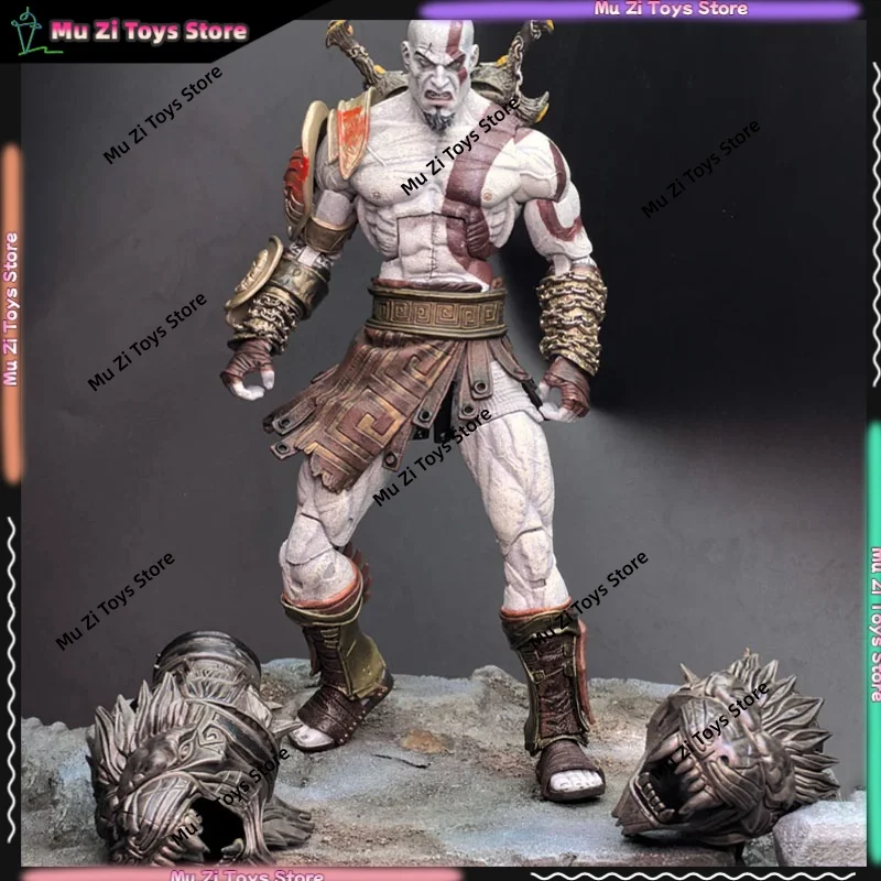 En stock: Figura de acción coleccionable de lujo Neca God of War 3 Ultimate Kratos Ghost of Sparta en caja, modelo decorativo, regalo.