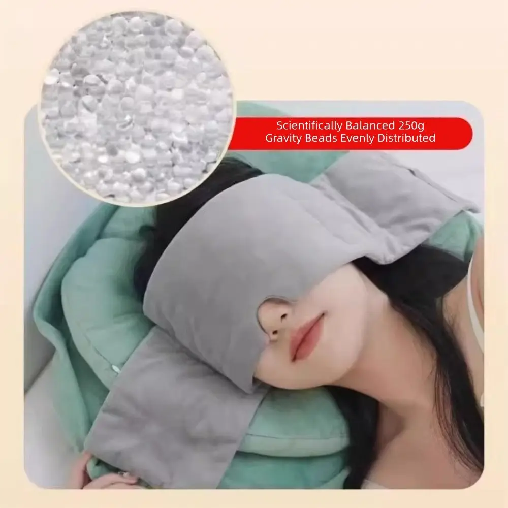 

Маска для сна из полиэстера с гравитационным эффектом, регулируемая, мягкая, охлаждающая, утяжеленная, с затемняющим эффектом, с гравитационным шариком