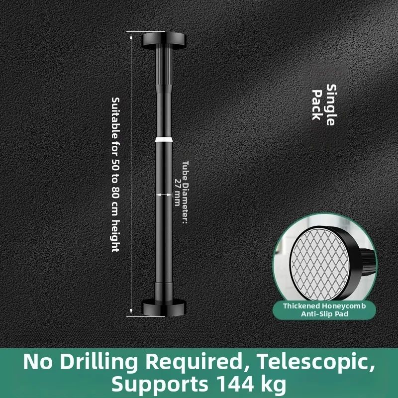 Telescopic Cabinet Support Rod 50-80 cm Stainless Steel for Sink Vanity Leveling and Furniture Stabilization System