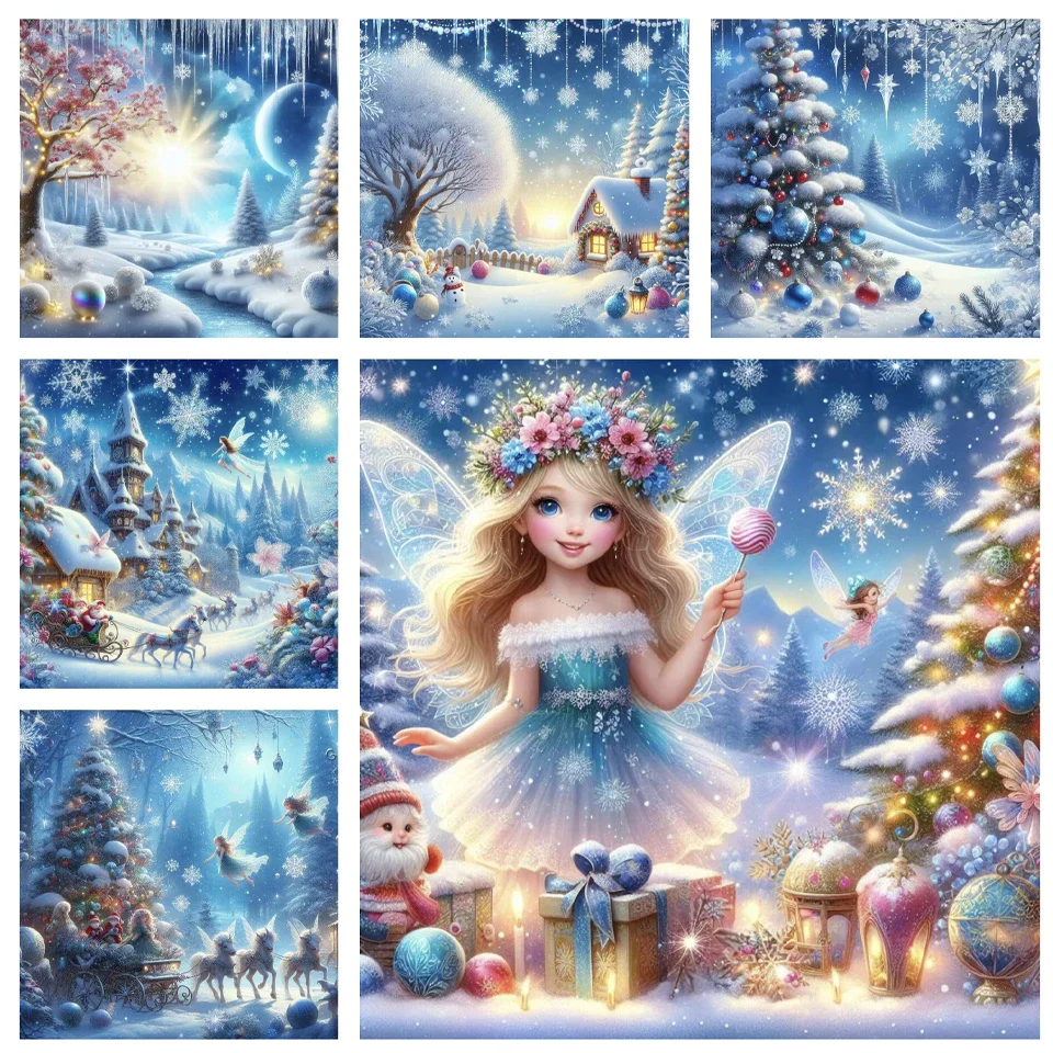 Snowman Diy Diamond Painting 2025 New Christmas Collection Full Drill Mosaic Embroidery Cross Stitch Kit Home Decor Renovation