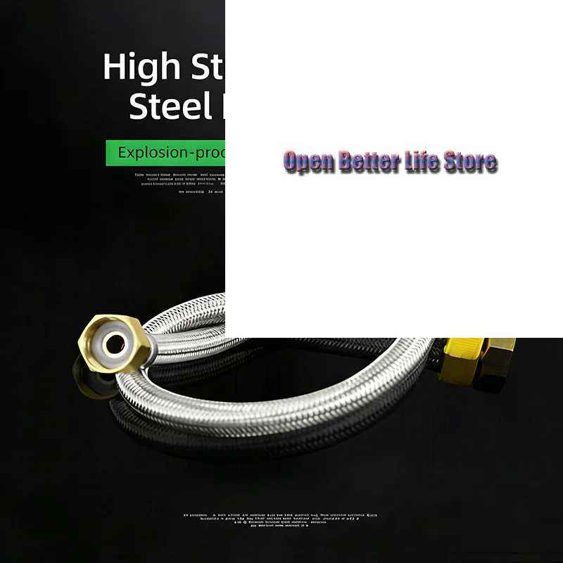 

Stainless Steel Braided Tubing High-Pressure Thickened Hot And Cold Water Inlet Pipe