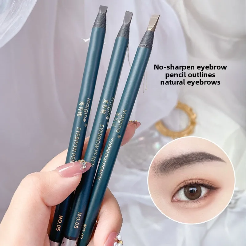 

Hard Micro-Stroke Eyebrow Pencil Natural Waterproof Wild Brow Look Long-Lasting Brow Shaping Enhancer Eye Makeup Tool
