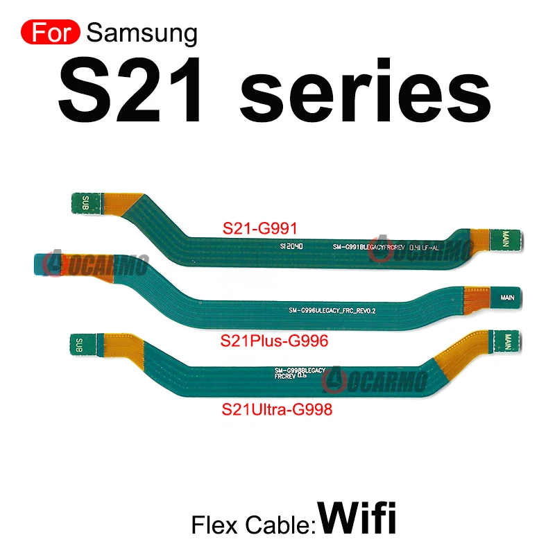 สำหรับ Samsung Galaxy S20 Ultra S20 Plus S20Lite S20FE S21 Wi-Fi เสาอากาศสัญญาณหลัก Board Connector LCD เมนบอร์ด Flex Cable