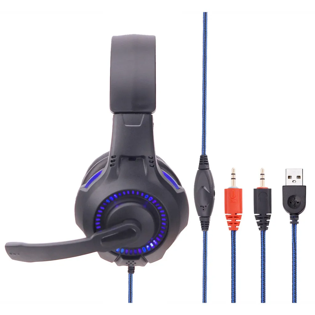 HEADSET GAMER SOYTO SY885 HEADSET with LED color: Blue