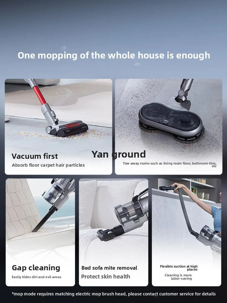LH large suction household vacuum cleaner, handheld suction and drag integrated suction