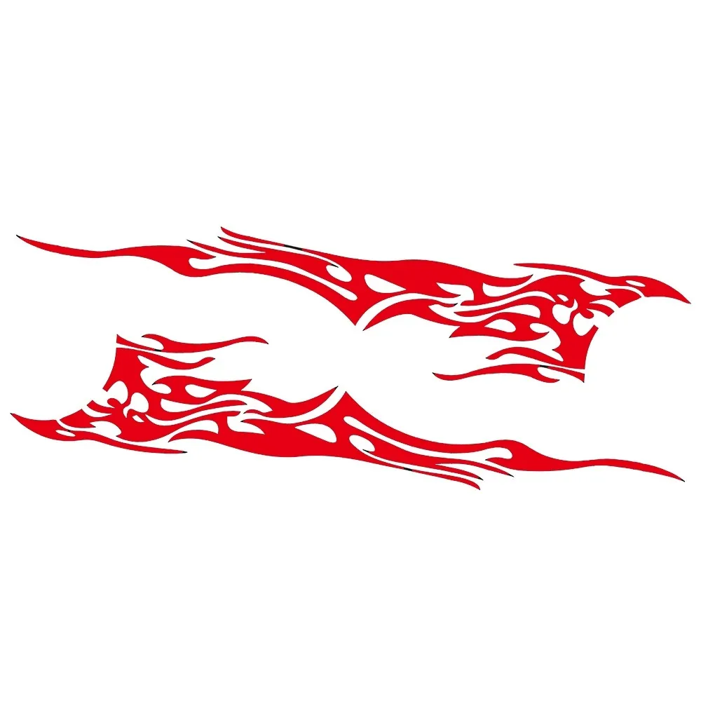 Car Sticker Motor Side Body Vinyl Sticker Flame Big Graphic Decal DIY Decorative PVC Waterproof Sunscreen 15 cm